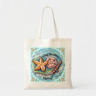 Bolsa de mão Tesouros de Conchas do Mar