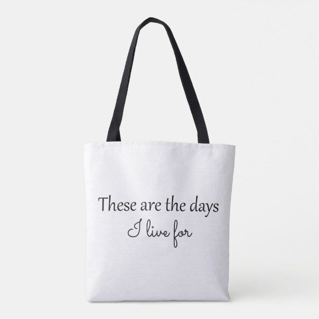 Bolsa de mão These Are The Days (Verso)