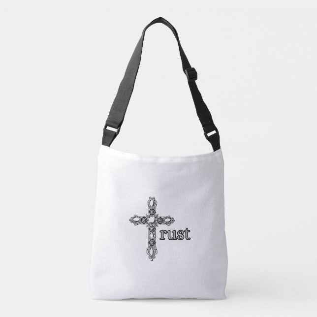 Bolsa de mão Trust Cross Christian Faith (Frente)