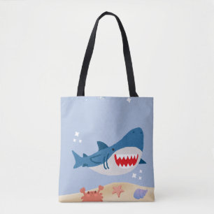 Bolsa de mão tubarão azul