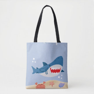 Bolsa de mão tubarão azul