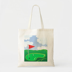 Bolsa de mão verde de campo de golfe