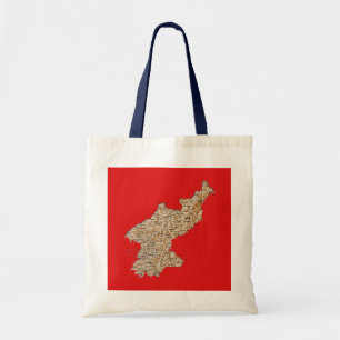Bolsa de Mapa da Coreia do Norte