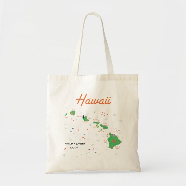 Bolsa de Mapa do Havaí (Frente)