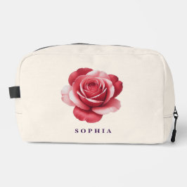 Bolsa de Maquiagem Rosa Vermelho Personalizada Ele