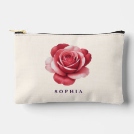 Bolsa de Maquiagem Rosa Vermelho Personalizada Ele
