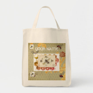Bolsa de mercearia PERSONALIZADA COM ABELHAS