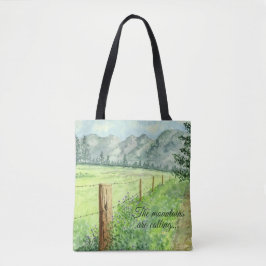 Bolsa de montanha de aquarelas