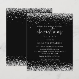 Bolsa de Natal de Silver de Orçamento Convite Pret
