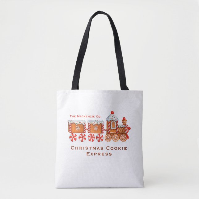 Bolsa de Natal Personalizável para Comboio Gingerp (Frente)
