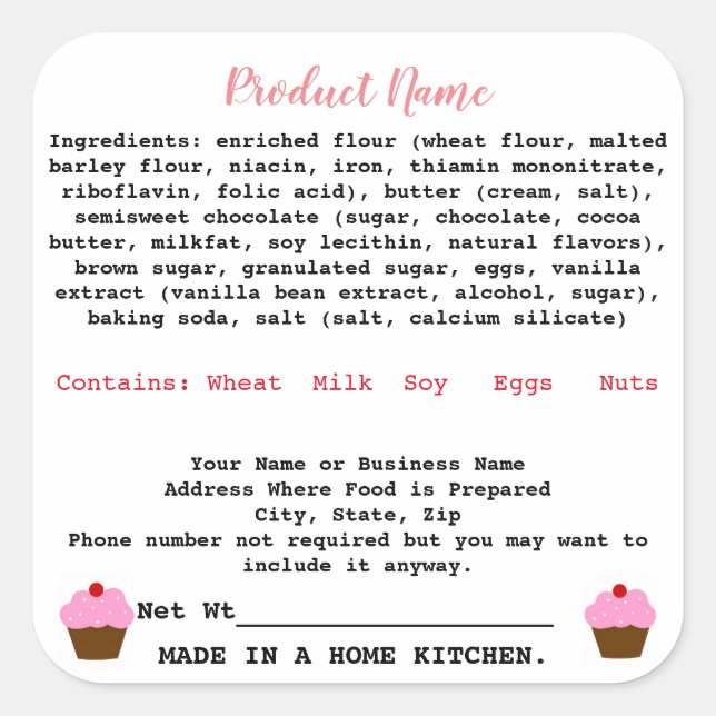 Bolsa de Nova Iorque com Etiqueta de Comida de Alg (Frente)