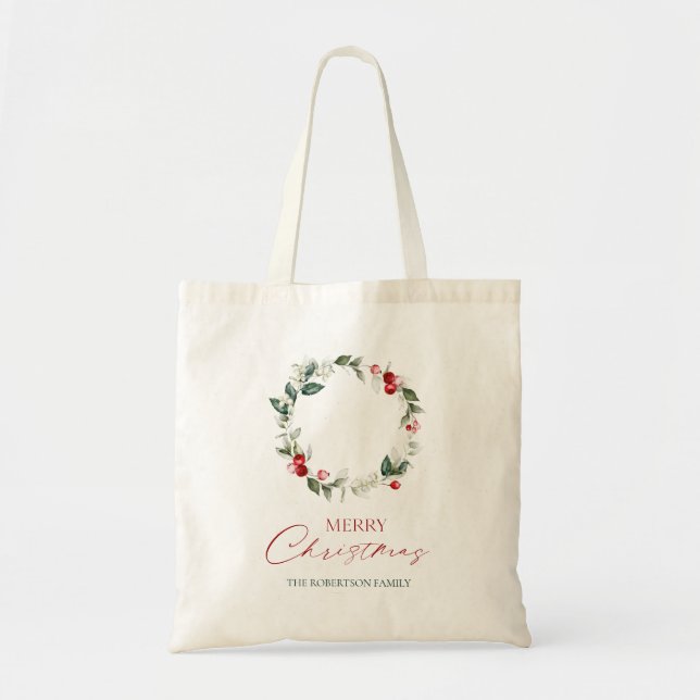Bolsa de Orçamento de Feliz Natal Personalizado (Frente)