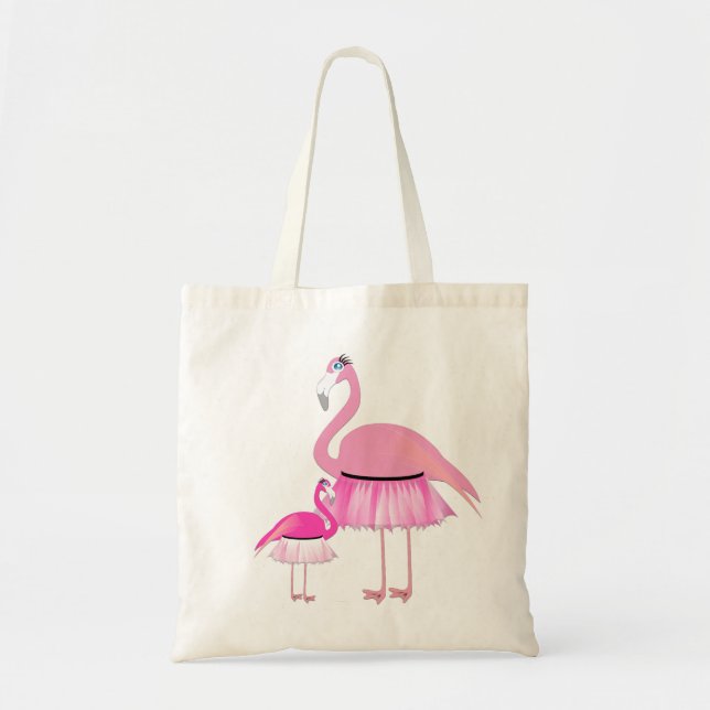 Bolsa de Orçamento Flamingo Rosa (Frente)