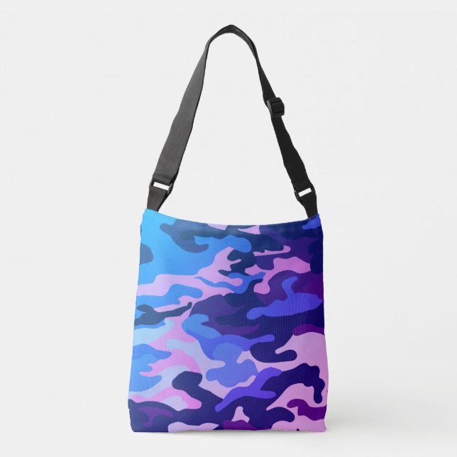 Bolsa de padrão de camuflagem azul (Frente)