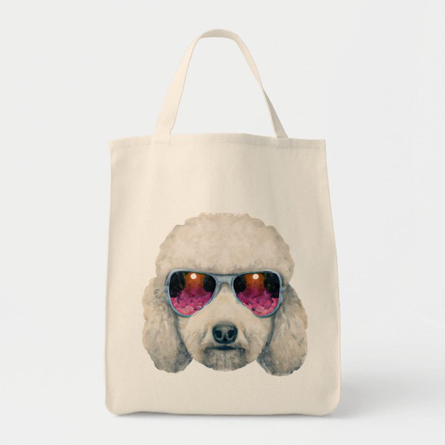 Bolsa de Poodle Branco (Frente)
