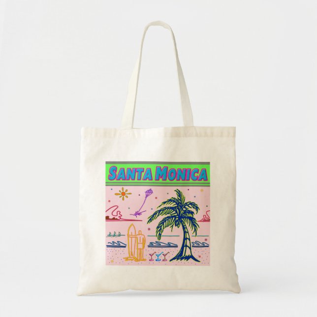 bolsa de praia de surfistas "Papais noeis Mônica" (Frente)
