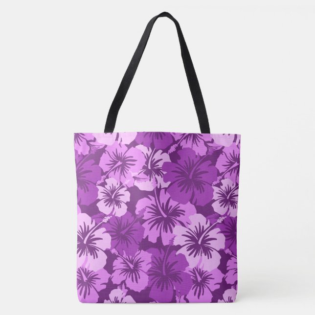 Bolsa de praia Epic Hibiscus Hawaiian Floral Aloha (Frente)