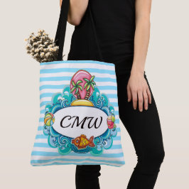 Bolsa de Praia Lg. Tote - Listras nas Costas