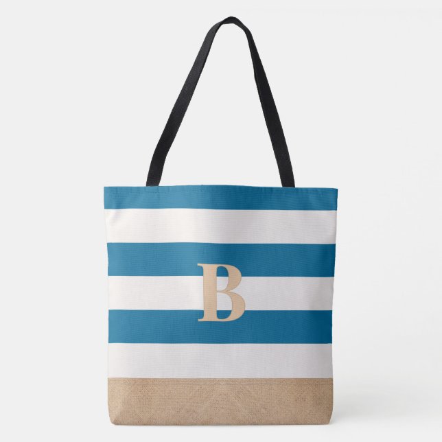 Bolsa de praia Personalizada Monogramada Personali (Frente)