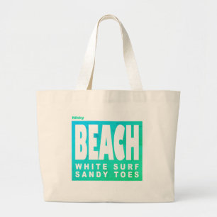 Bolsa de praia Surf branco personalizado Sandy T