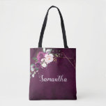 Bolsa de presente de Bridesmaid, rosa, púrpura, Bl<br><div class="desc">O elegante e moderno bolsa de presentes floral de meio-verão apresenta um buquê de rosas de aquarelas em tons de ameixa roxa, cor-de-rosa poeirenta, sábio com folhas botânicas verdes e escorridas e eucalipto. Por favor, encontre mais designs e variações na minha loja de "blisswedingpaperie". E fique à vontade para me...</div>