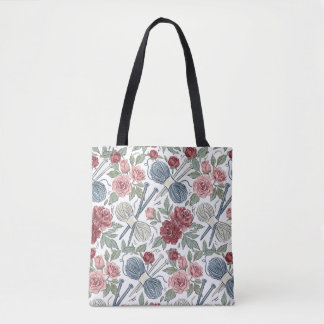 Bolsa de Projeto de Tricô e Bolsa Tote
