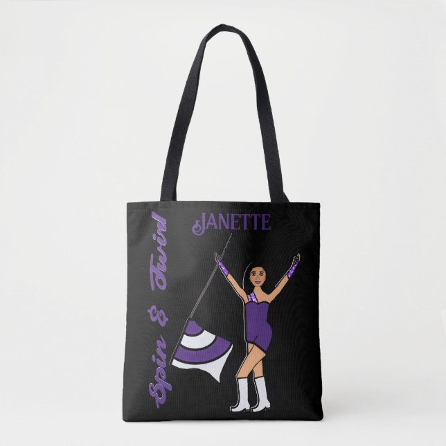 Bolsa de Sinalizador Personalizado (Branco Roxo) (Frente)