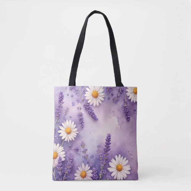 Bolsa de Sonhos de Margarida e Campos de Lavanda (Frente)
