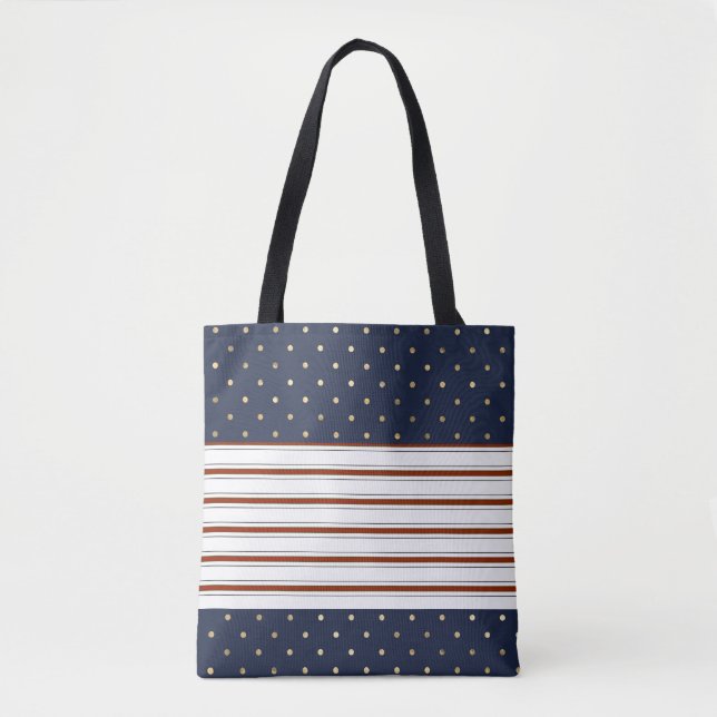 Bolsa de stripes e Bolinhas de canas de doces (Frente)
