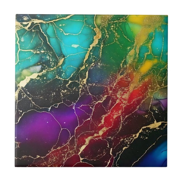 Bolsa de Tinta de Álcool das Cores do Arco-Íris (Frente)