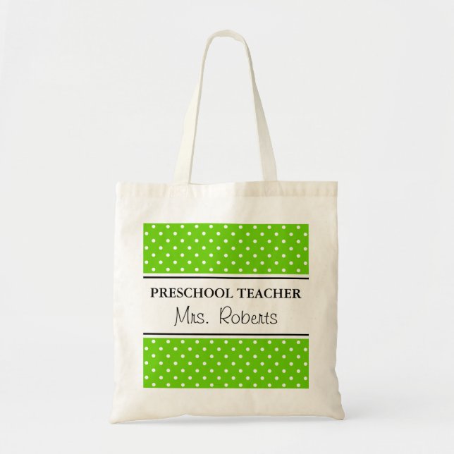 Bolsa de toques de professor pré-escolar personali (Frente)