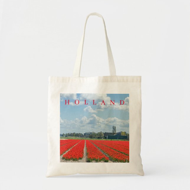 Bolsa de toques de tulipas vermelhas da Holanda (Frente)