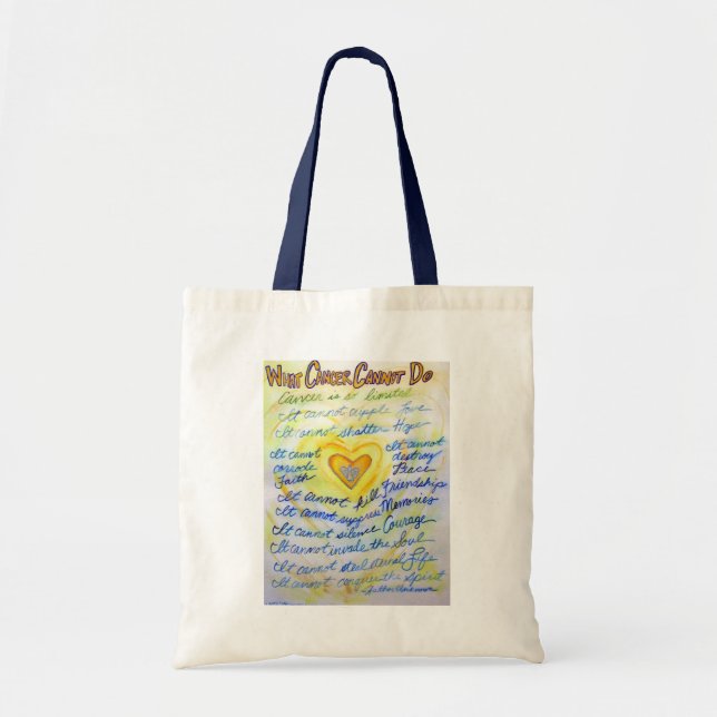 Bolsa de Tote com Arte de Anjo do Poema O Que o Câ (Frente)