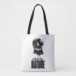 Bolsa de tote com design de bruxa gótica na nature