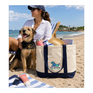 Bolsa de Tote Costeira de Verão Snorkel Pup