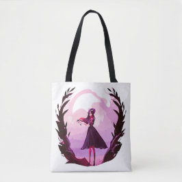 bolsa de tote de anime doce