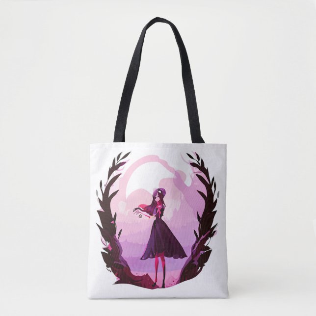 bolsa de tote de anime doce (Frente)