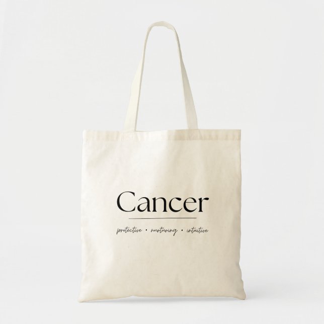 Bolsa de Tote de Câncer Zodíaco (Frente)