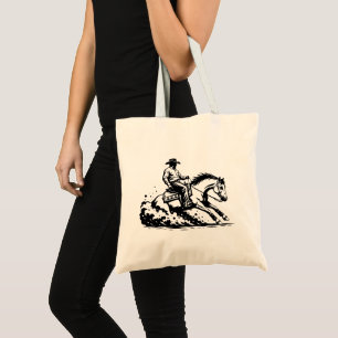 Bolsa de Tote de Equitação Ocidental Cavalo de Mon