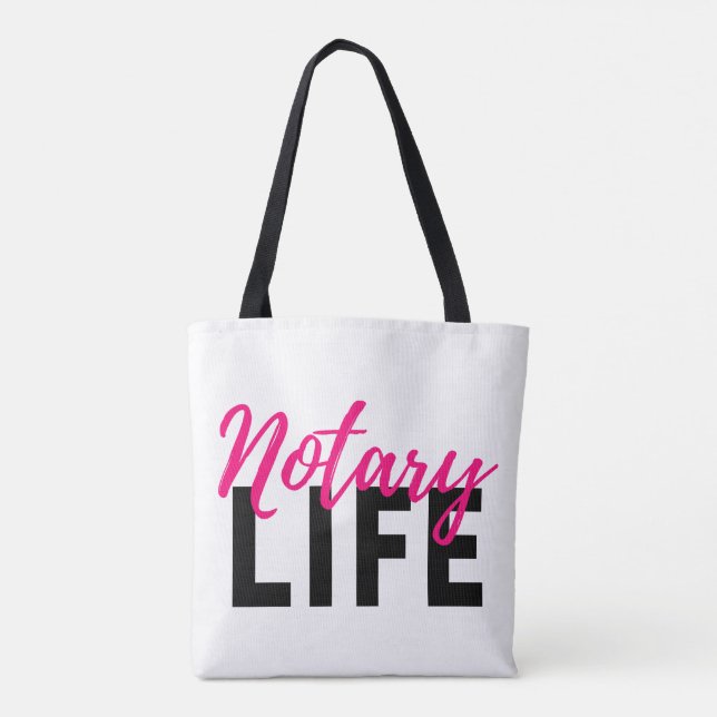 Bolsa de Tote de Notary Life (Verso)
