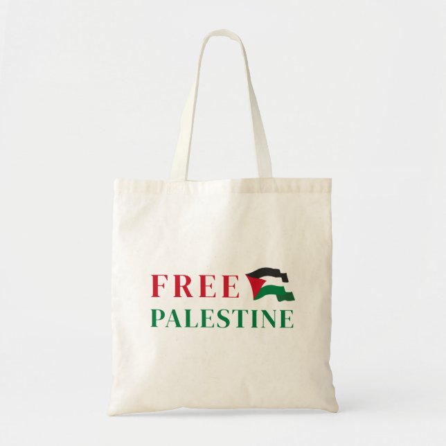 bolsa de tote de palestina livre (Frente)