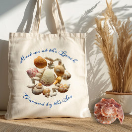 Bolsa de Tote de Tecido com Frase da Praia de Conc