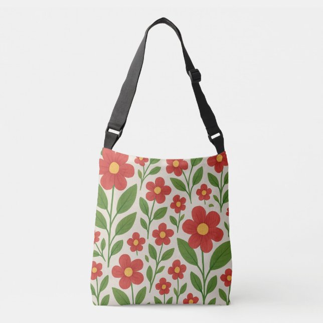 Bolsa de Tote do Jardim de Crimson Bloom (Frente)