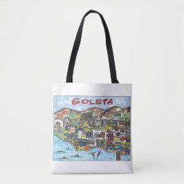 Bolsa de Tote do Mapa Goleta