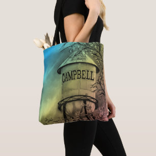 Bolsa de Tote em Poliéster Lustrado Torre de Água 