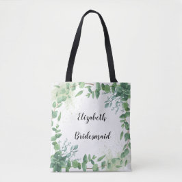 Bolsa de Tote Personalizada de Bridesmaid Eucalypt