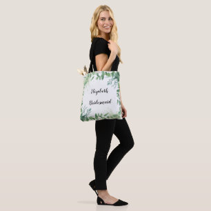 Bolsa de Tote Personalizada de Bridesmaid Eucalypt