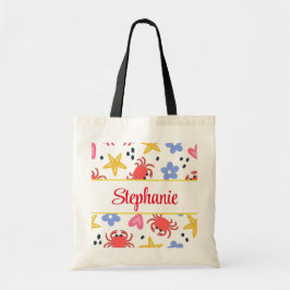 Bolsa de tote personalizada de praia divertida