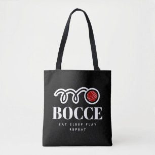 Bolsa de tote preto engraçado para amante do bocad