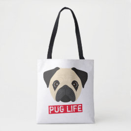 Bolsa de Tote Pug Life